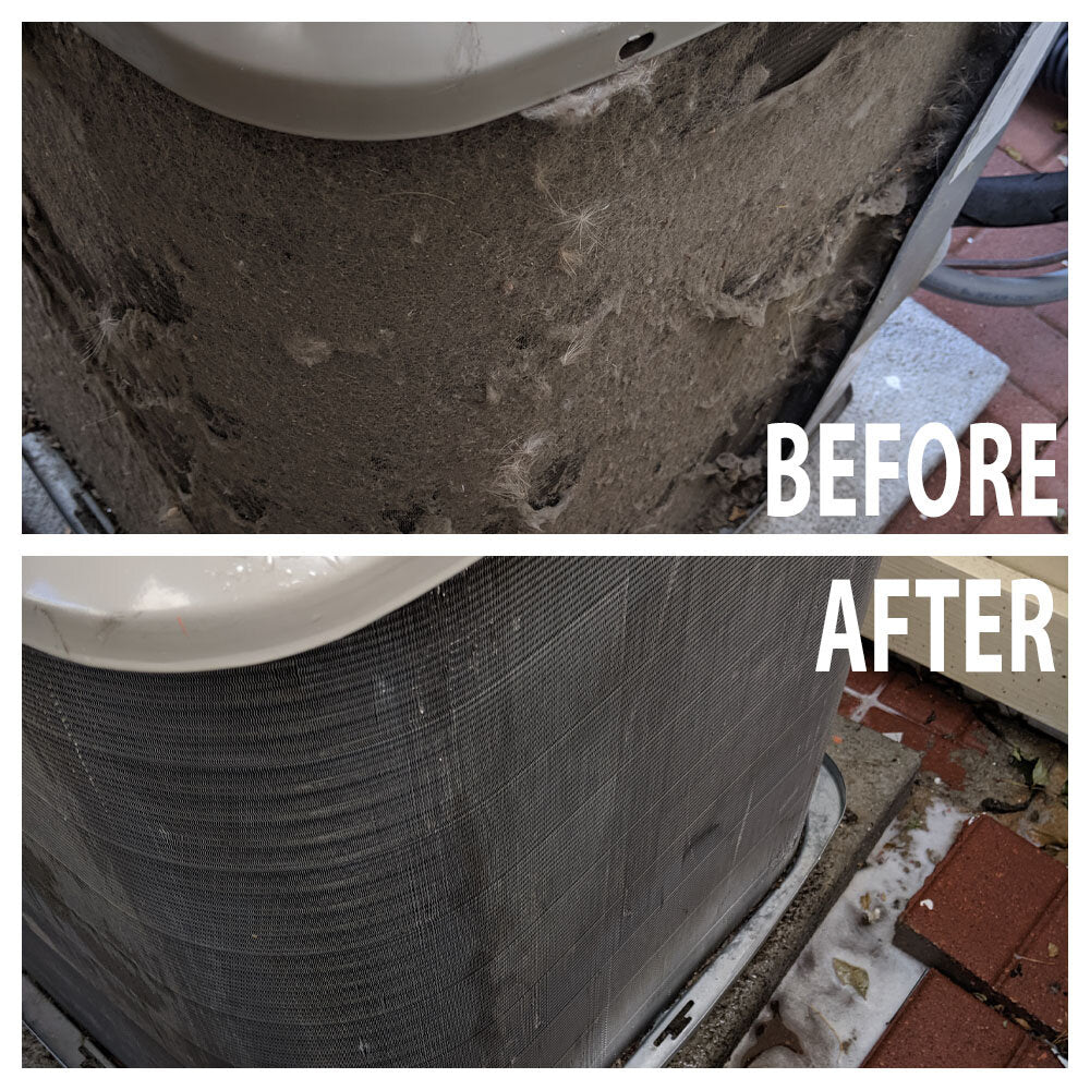 Exterior AC Compressor Deep Clean